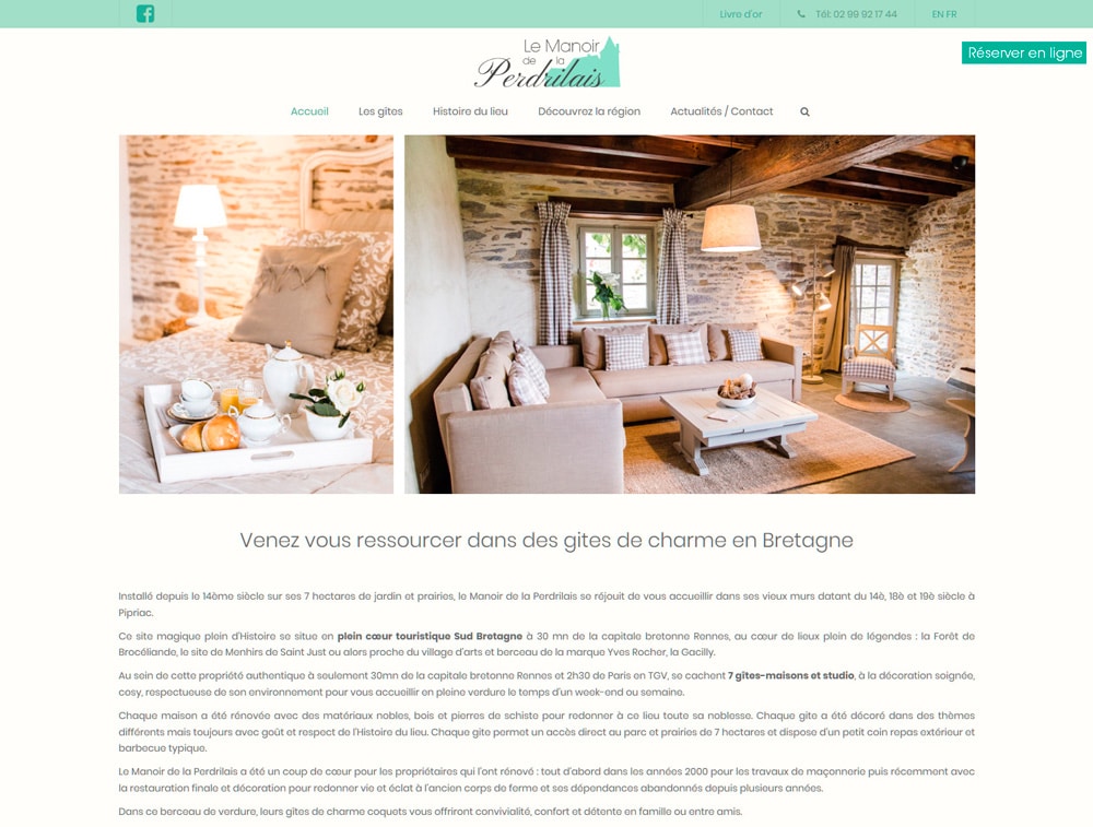 Création site internet gîtes