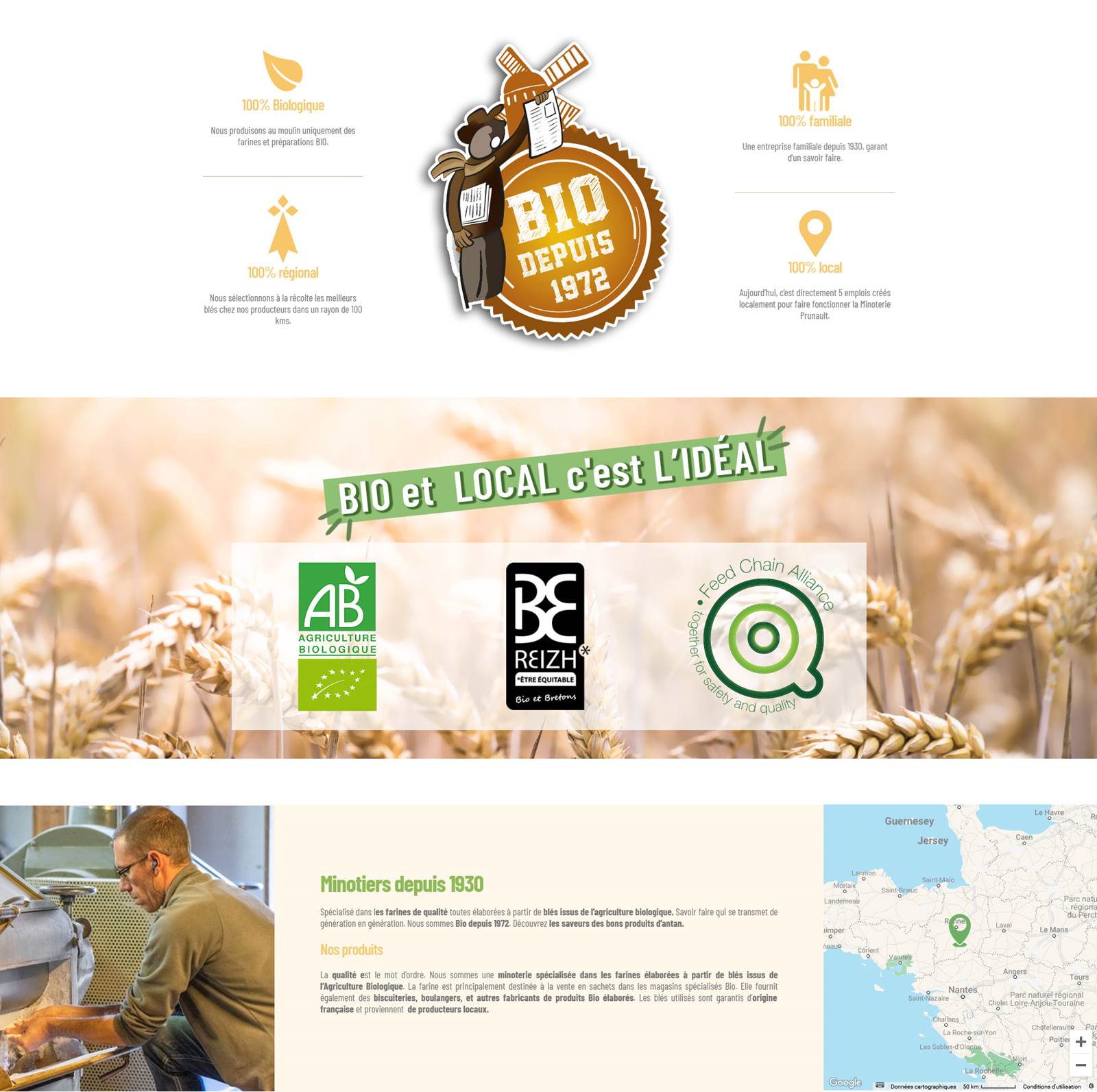 site e-commerce Minoterie Prunault