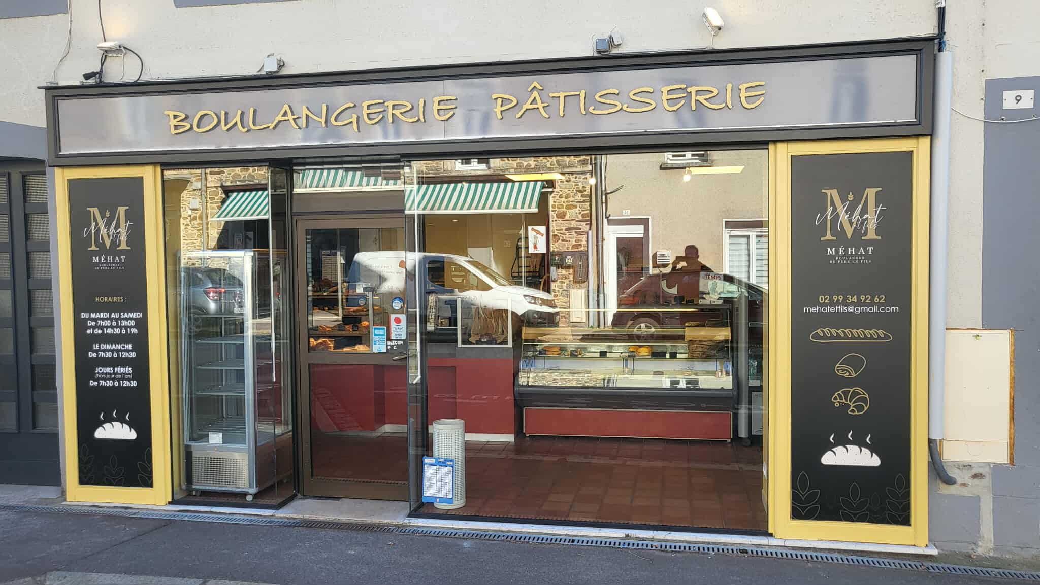 Autocollant enseigne Boulangerie Maure de Bretagne
