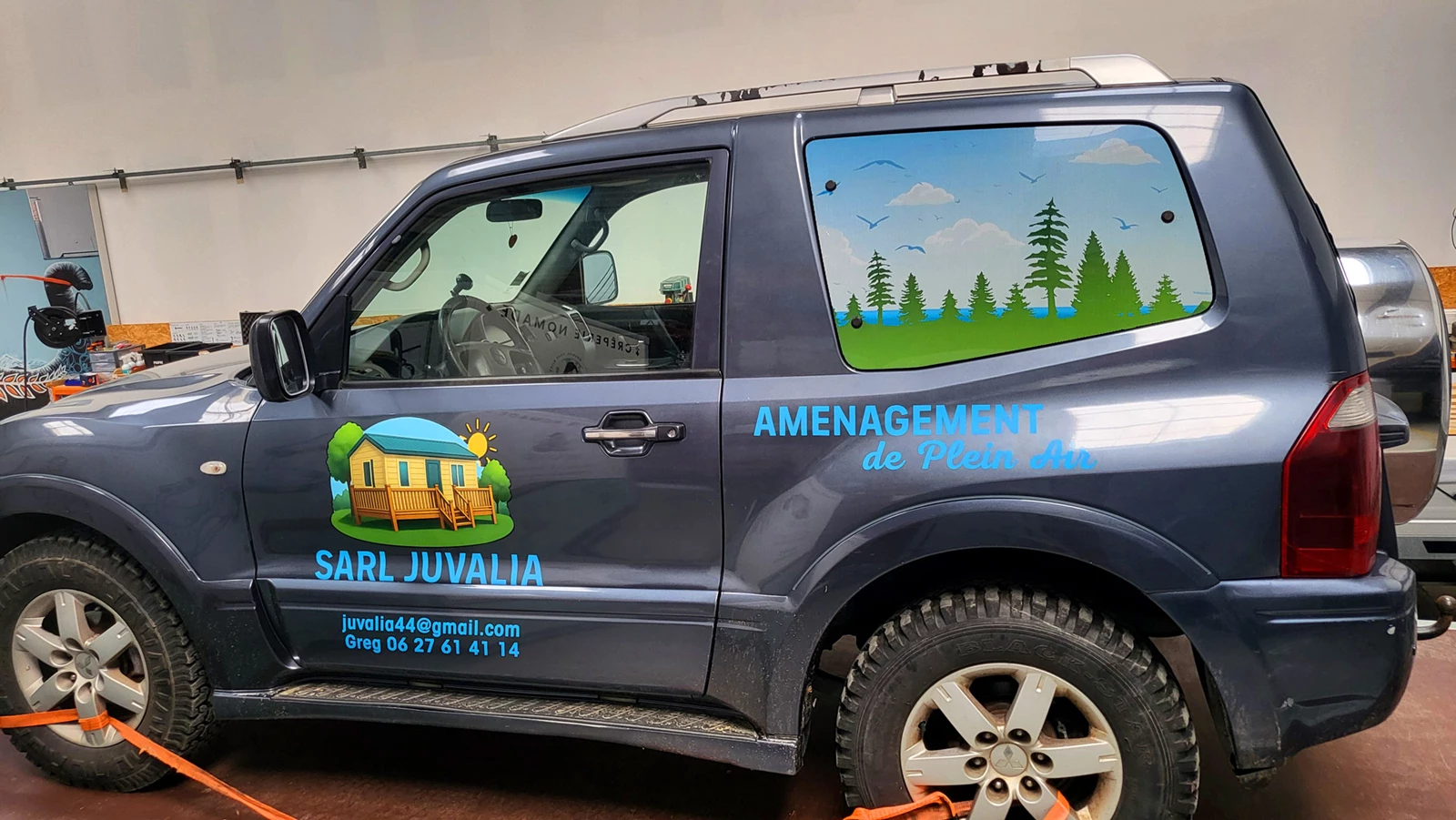 Décoration 4×4 Mitsubishi Pajero