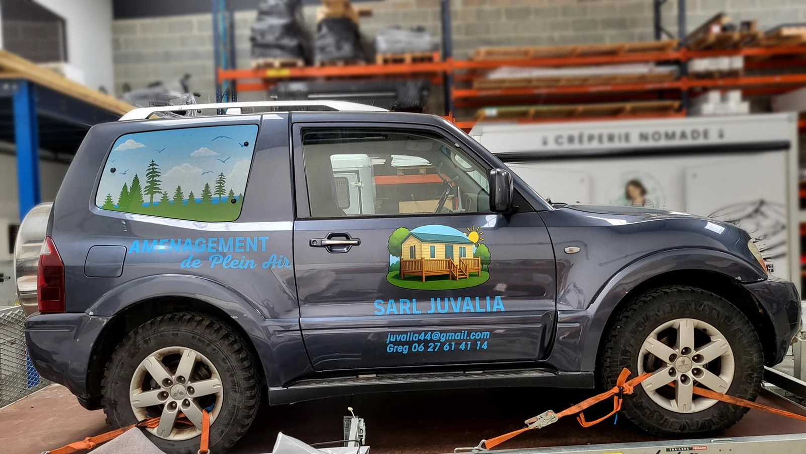 Décoration 4×4 Mitsubishi Pajero