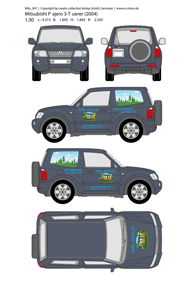 Décoration 4×4 Mitsubishi Pajero