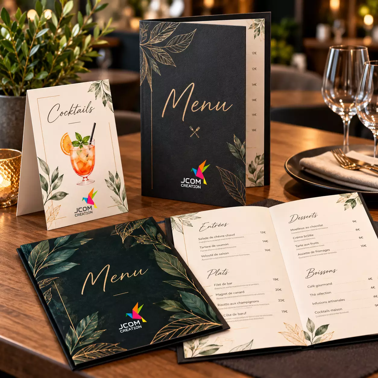 Menu personnalisé